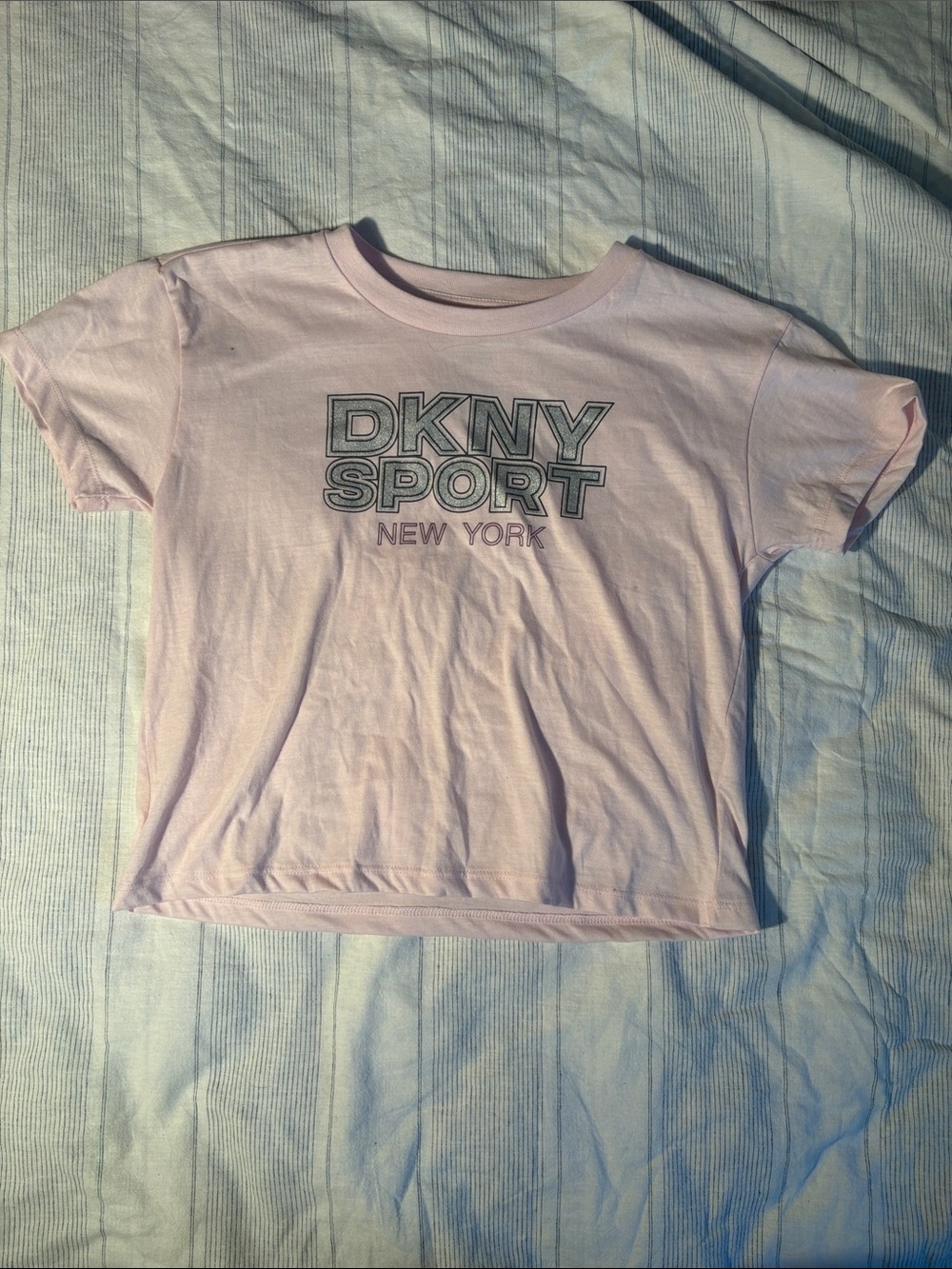 DKNY Sport Light Pink Logo Short Sleeve Tee